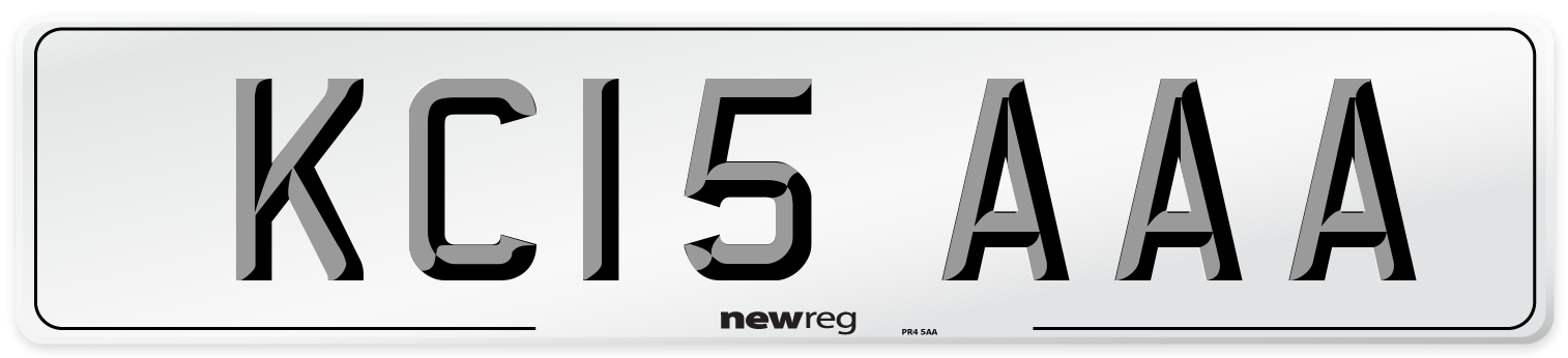 KC15 AAA Number Plate from New Reg